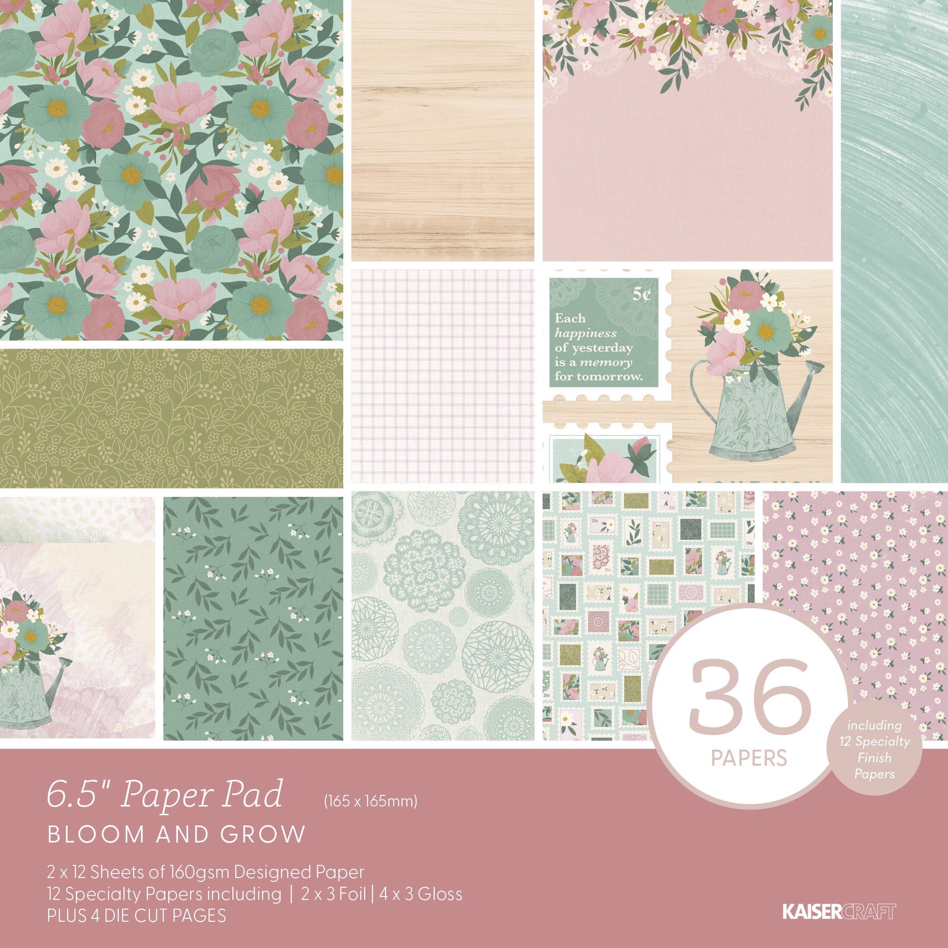 Bloom & Grow 6.5 Paper Pad